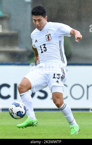 26.. September 2022; Stadio Teofilo Patini, Castel di Sangro Italien; Freundschaftsspiel U21 2022 Fußball, Italien gegen Japan; Mao Hosoya aus Japan Stockfoto