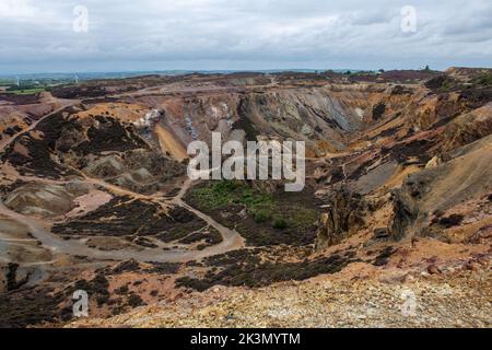 Parys Mountain, Nordwales Stockfoto