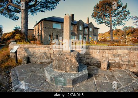 24.09.2022 Great Hucklow, Derbyshire, Großbritannien das Nightingale Centre, in ruhiger Landschaft, bietet ganzjährig 4* gemütliche Unterkünfte mit einer Lizenz zur Verpflegung Stockfoto