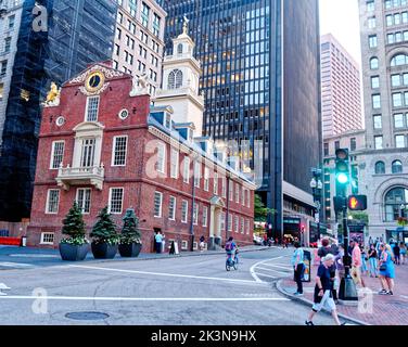 Das Old State House in Boston Stockfoto