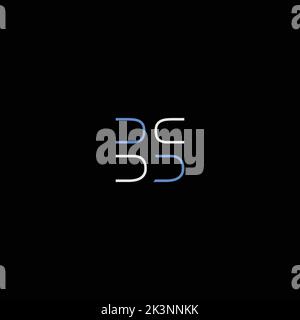 Ein modernes Design-Logo mit modernen und raffinierten Initialen des C-Buchstabens auf schwarzem Hintergrund Stock Vektor