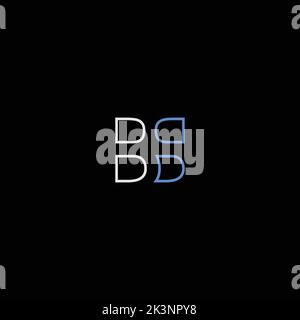 Ein modernes Design-Logo mit modernen und raffinierten Initialen des D-Buchstabens auf schwarzem Hintergrund Stock Vektor