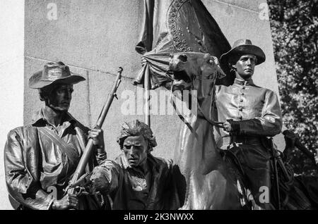 Die Schlachtfelder und Gedenkstätten des Gettysburg National Military Park in Maryland, USA Stockfoto