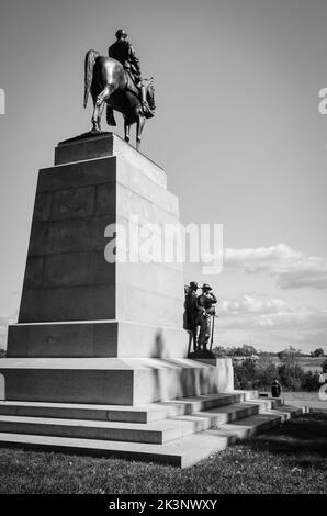 Die Schlachtfelder und Gedenkstätten des Gettysburg National Military Park in Maryland, USA Stockfoto