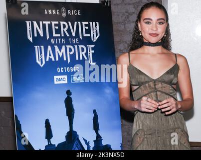 New York, NY, USA. 27. September 2022. Bailey Bass bei der Ankunft für AMC ANNE REIS'S INTERVIEW MIT DER VAMPIRE Series Premiere, IFC Center, New York, NY 27. September 2022. Kredit: CJ Rivera/Everett Collection/Alamy Live Nachrichten Stockfoto