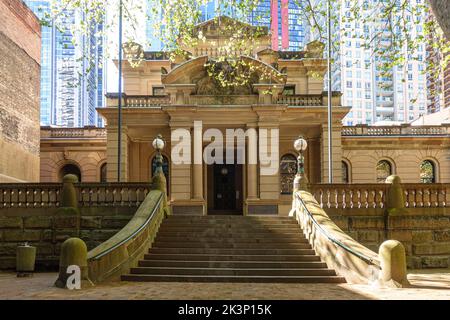 Das Sydney Central Local Court House / Police Law Courts Gebäude Stockfoto