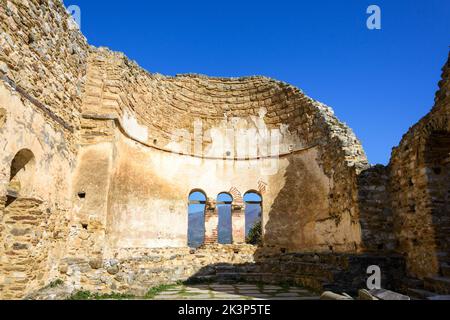 Basilika Agios Achillios, Prespes, Griechenland Stockfoto