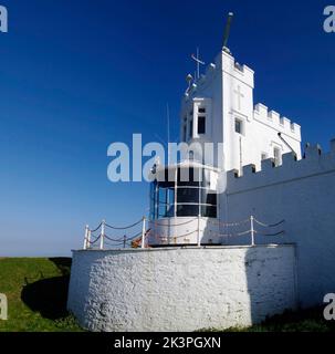 Point Lynas Lighthouse, Laneilian, Amlwch, Anglesey, North Wales, Vereinigtes Königreich, Stockfoto