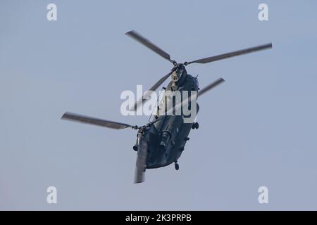 Royal Air Force Chinook auf der Blackpool Air Show 2022 Stockfoto