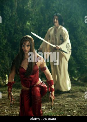 Jennifer Garner & Will Yun Lee Film: Elektra (2005) Charaktere: Elektra & Kirigi Regie: Rob Bowman 13 January 2005 **WARNUNG** Dieses Foto ist nur für redaktionelle Verwendung bestimmt und unterliegt dem Copyright von MARVEL und/oder dem von der Film- oder Produktionsfirma beauftragten Fotografen und kann nur durch Publikationen im Zusammenhang mit der Bewerbung des oben genannten Films reproduziert werden. Ein obligatorischer Credit to MARVEL ist erforderlich. Der Fotograf sollte auch bei Bekanntwerden des Fotos gutgeschrieben werden. Ohne schriftliche Genehmigung der Film Company kann keine kommerzielle Nutzung gewährt werden. Stockfoto