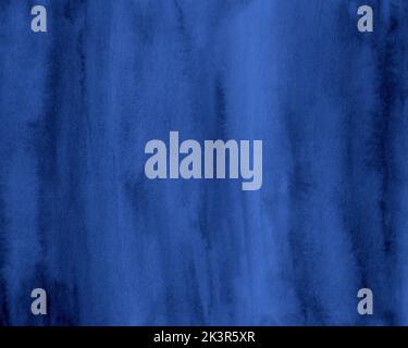 Marineblauer, Wasserfarbener Hintergrund, Abstraktes Digitalpapier, Winterhintergrund Stockfoto