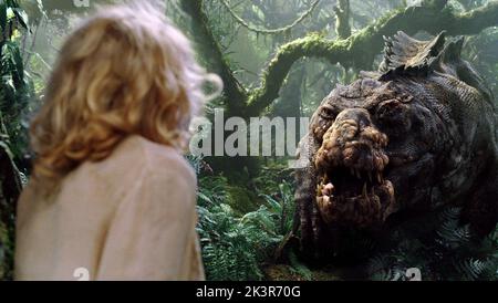 Naomi Watts & Dinosaur Film: King Kong (USA/NZ/DE 2005) Charaktere: Ann Darrow & Regie: Peter Jackson 05. Dezember 2005 **WARNUNG** Dieses Foto ist nur für redaktionelle Zwecke bestimmt und unterliegt dem Copyright von UNIVERSAL und/oder dem Fotografen, der von der Film- oder Produktionsfirma beauftragt wurde und darf nur von Publikationen im Zusammenhang mit der Bewerbung des oben genannten Films reproduziert werden. Eine obligatorische Gutschrift an UNIVERSAL ist erforderlich. Der Fotograf sollte auch bei Bekanntwerden des Fotos gutgeschrieben werden. Ohne schriftliche Genehmigung der Film Company kann keine kommerzielle Nutzung gewährt werden. Stockfoto