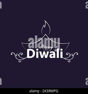 Frohes Diwali. Indische Feste des Lichts. vektor Illustration Design Stock Vektor