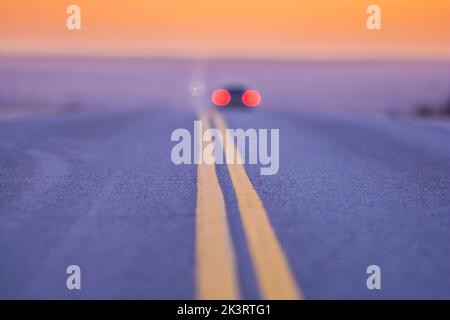 Rute in Pampas Landescape, Provinz La Pampa, Patagonien Argentinien Stockfoto