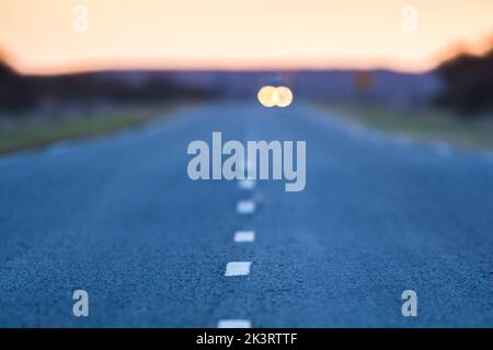 Rute in Pampas Landescape, Provinz La Pampa, Patagonien Argentinien Stockfoto