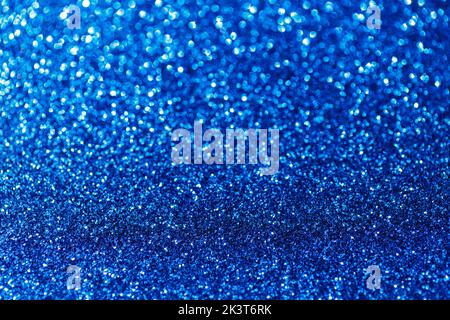 Blau glitter Textur urlaub Hintergrund. Makroaufnahme Stockfoto