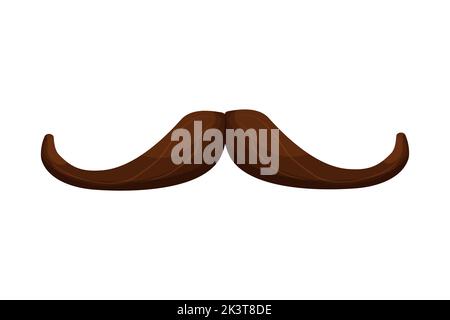 Lustige mexiko Schnurrbart im Cartoon-Stil isoliert auf weißem Hintergrund,. Vektorgrafik Stock Vektor