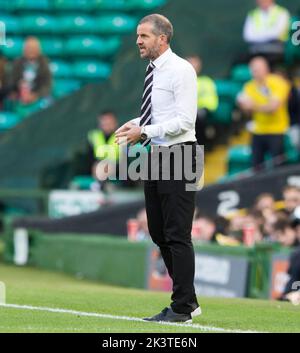 Aktenfoto vom 17-08-2019 von Stevie Crawford, Managerin von Dunfermline. Stevie Crawford, die neue Assistentin von Dundee United, fühlt sich 16 Monate nach dem Aufgeben als Dundee-Chef für die Anforderungen des Vollzeitfußballs neu belebt und bereit, nachzudenken und neue Energie zu tanken. Ausgabedatum: Mittwoch, 28. September 2022. Stockfoto