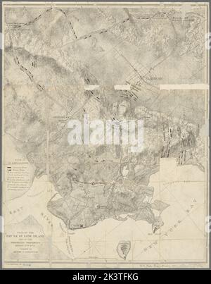 Plan of the Battle of Long Island and of the Brooklyn Defences, 27.. August 1776 kartografisch. Karten. 1878. Lionel Pincus und Prinzessin Firyal Map Division. Long Island, Battle of, New York, NY, 1776, Fortification , New York (Bundesstaat) , Brooklyn (New York, N.Y.), New York (Bundesstaat) , Geschichte , Revolution, 1775-1783, Vereinigte Staaten , Geschichte , Revolution, 1775-1783, Long Island (N.Y.), Brooklyn (New York, N.Y.) Stockfoto