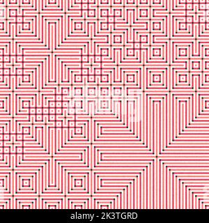 Abstrakte Linie Labyrinth generative Kunst Hintergrund Kunst Illustration Stock Vektor