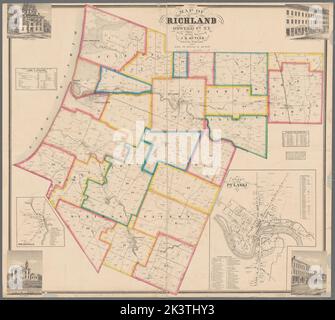 Karte von Richland, Oswego Co. N.Y.: Aus aktuellen Umfragen kartografisch. Karten, Katasterkarten. 1860. Lionel Pincus und Prinzessin Firyal Map Division. Immobilien , New York (Bundesstaat) , Richland (Stadt), Immobilien , New York (Bundesstaat) , Pulaski, Immobilien , New York (Bundesstaat) , Holmesville, Grundbesitzer , New York (Bundesstaat) , Richland (Stadt), Grundbesitzer , New York (Bundesstaat) , Pulaski, Grundbesitzer , New York (Bundesstaat) , Holmesville, Richland (N.. : Stadt), Pulaski (N.Y.), Holmesville (N.Y.), New York (Bundesstaat) , Holmesville, New York (Bundesstaat) , Pulaski, New York (Bundesstaat) , Richland (Stadt) Stockfoto