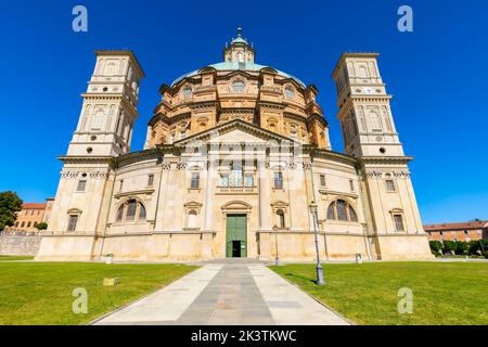 Die Wallfahrtskirche von Vicoforte (Santuario Regina Montis Regalis) ist eine monumentale Kirche in der Gemeinde Vicoforte, Provinz Cuneo, Piemont, Stockfoto