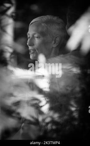 Venedig, Italien. 06. September 2022. Auswahl von Schwarz-Weiß-Aufnahmen vom Filmfestival in Venedig 79. Tilda Swinton Credit: Independent Photo Agency/Alamy Live News Stockfoto