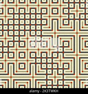 Abstrakte Linie Labyrinth generative Kunst Hintergrund Kunst Illustration Stock Vektor