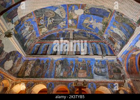 Innenaufnahme der Tokali Kirche oder der Buckle Kirche im goreme Freilichtmuseum, Kappadokien, Anatolien, Türkei Stockfoto