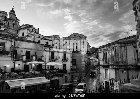 Ragusa Ibla: il Quartiere degli Archi Stockfoto