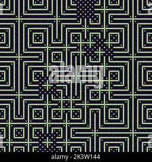 Abstrakte Linie Labyrinth generative Kunst Hintergrund Kunst Illustration Stock Vektor