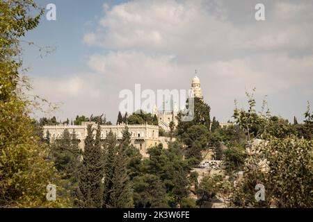 Kloster Dormition, Berg Zion, Jerusalem, Israel Stockfoto