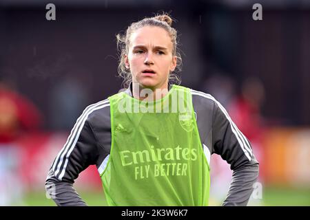 AMSTERDAM - Vivianne Miedema vom Arsenal WFC während des UEFA Champions League-Spiels der Frauen zwischen Ajax Amsterdam und dem FC Arsenal im Sportkomplex De Toekomst am 28. September 2022 in Amsterdam, Niederlande. ANP GERRIT VAN COLOGNE Stockfoto