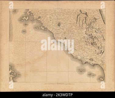 Tafel XVIII: Eine allgemeine Karte des Reiches von Deutschland, Holland, den Niederlanden, der Schweiz, den Graubünden, Italien, Sizilien, Korsika und Sardinien Gillet, Thomas. Kartografisch. Karten. 1800-06-04. Lionel Pincus und Princess Firyal Map Division. Europa, Karten Stockfoto