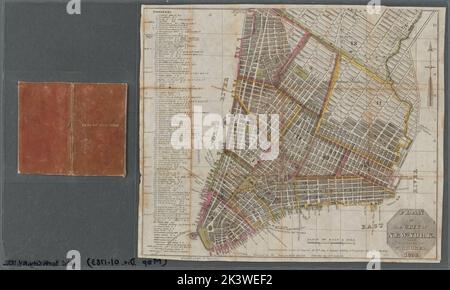 Plan der Stadt New-York kartografisch. Karten. 1832. Lionel Pincus und Prinzessin Firyal Map Division. Manhattan (New York, New York) , Maps, New York (New York) , Administrative und politische Divisionen , Maps, New York (N.Y.) , Karten Stockfoto