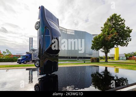 Oklahoma, AUG 18 2022 - Außenansicht des Oklahoma Contemporary Arts Center Stockfoto