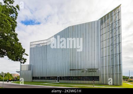 Oklahoma, AUG 18 2022 - Außenansicht des Oklahoma Contemporary Arts Center Stockfoto