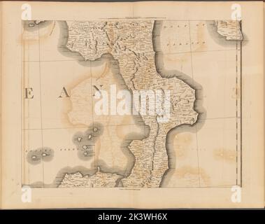 Platte XXII: Eine allgemeine Karte des Reiches von Deutschland, Holland, den Niederlanden, der Schweiz, den Graubünden, Italien, Sizilien, Korsika und Sardinien Gillet, Thomas. Kartografisch. Karten. 1800-06-04. Lionel Pincus und Princess Firyal Map Division. Europa, Karten Stockfoto