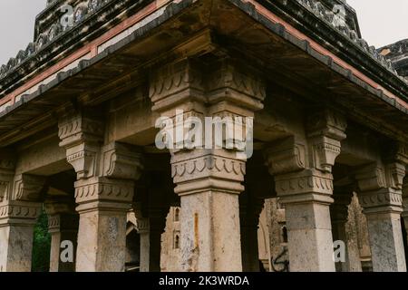 Jamali Kamali Moschee und Grab, befindet sich im Archäologischen Dorf Komplex in Mehrauli, Delhi, Indien. Stockfoto