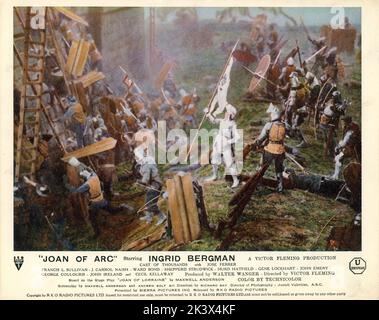 INGRID BERGMAN in JOAN OF ARC 1948 Regisseur VICTOR FLEMING spielt Maxwell Anderson Drehbuch Maxwell Anderson und Andrew Solt Walter Wanger Productions (Sierra Picters) / RKO Radio Picches Stockfoto