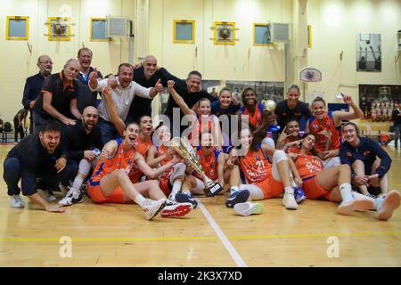 Palamanchia, Alghero, Italien, 28. September 2022, Famila Wuber Schio im Finale - Virtus Segafredo Bologna gegen Famila Wuber Schio - Italienische Basketball Supercoppa Frauen Stockfoto