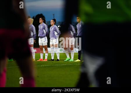 Madrid, Madrid, Spanien. 28. September 2022. Claudia Zornoza (21) vor dem Fußballspiel zwischen Real Madrid und Rosenborg feierte am Mittwoch, den 28. September 2022 in Madrid, Spanien, im Stadion Alfredo Di Stefano Gültigkeit für die UEFA WomenÃs Champions League (Bild: © Alberto Gardin/ZUMA Press Wire) Quelle: ZUMA Press, Inc./Alamy Live News Stockfoto