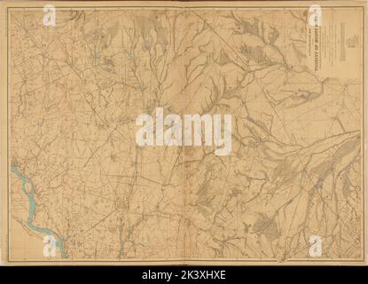 New Jersey, Doppelblatt Nr. 12 Karte von Mount Holly kartografisch. Atlanten, Karten. 1884 - 1889. Lionel Pincus und Princess Firyal Map Division. New Jersey, Geologie, New Jersey Stockfoto