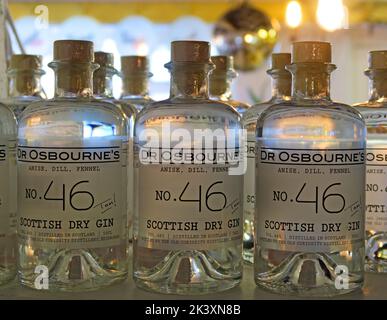 Dr. Osbournes Spirits, Schottland, Großbritannien, Scottish Dry Gin Stockfoto