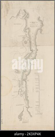 Karte des Tertiärs von Essex Co. : New York Karte des Territoriums von Essex County, N.Y. kartografisch. Karten, geologische Karten. 1850 - 1859. Lionel Pincus und Princess Firyal Map Division. Geologie , New York (Bundesstaat) , Essex County, Essex County (N.Y.) Stockfoto