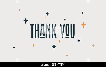 Danke. Poster mit handgezeichneter Beschriftung Vielen Dank für Thanksgiving Day. Handgezeichnete Vintage-Zeichnung für Poster, Banner, Motivationsphrase auf dunklem Hintergrund. Vektorgrafik Stock Vektor