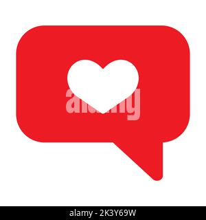 Illustration Botschaft Herz. Liebesbrief. Rotes Herz. Stock Vektor