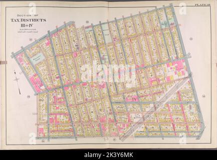 Buffalo, V. 2, Double Page Plate No. 38 Karte begrenzt durch Broadway, Fillmore Ave., Eagle St., Pratt St. kartografisch. Atlanten, Karten. 1915. Lionel Pincus und Prinzessin Firyal Map Division. Buffalo Metropolitan Area (New York) , VMaps. Stockfoto