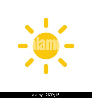 Sun Symbol Vektor für Ihre Web Design, Logo, UI. Abbildung Stock Vektor
