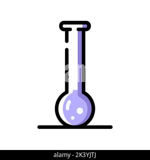 Ein chemischer Glaskolben. Stock Vektor